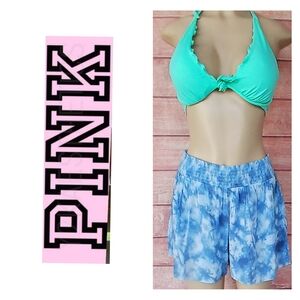 PINK Victoria's Secret High Waist Blue Shorts